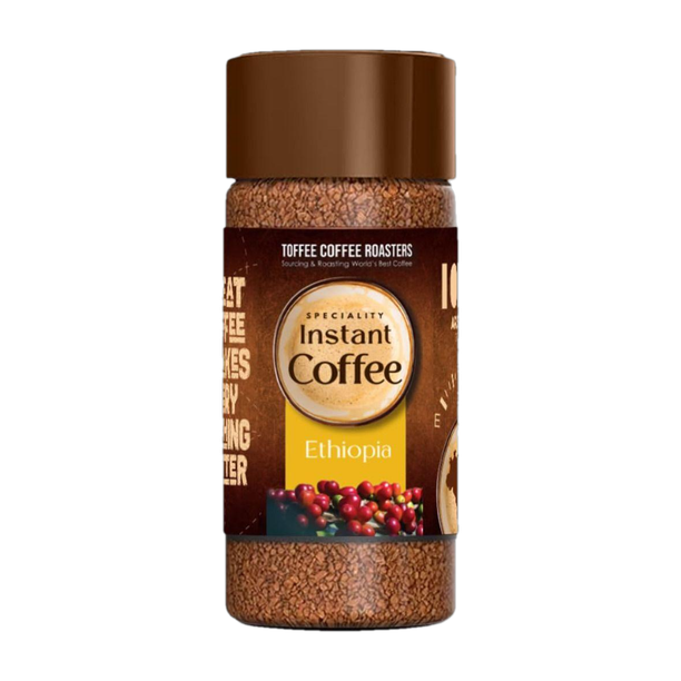 Toffee Coffee Roasters Ethiopia Speciality Instant Coffee | 100% Arabica | Ready in Seconds | Instant Coffee