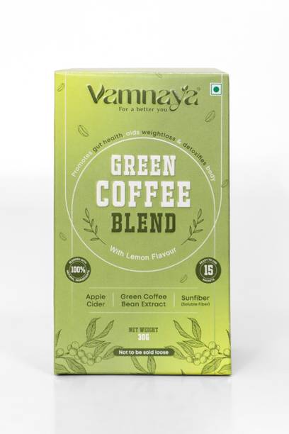 Vamnaya Green Coffee Blend with Sunfiber & ACV | Weight Loss, Gut Health & Energy Boost, Instant Coffee