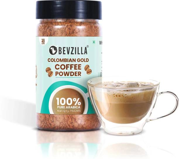 Bevzilla Powder 75 Gms Colombian Gold - Premium Arabica Instant Coffee