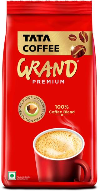 Tata Coffee Grand Premium | 100% Coffee Blend | With Flavour Locked Decoction Crystals Instant Coffee