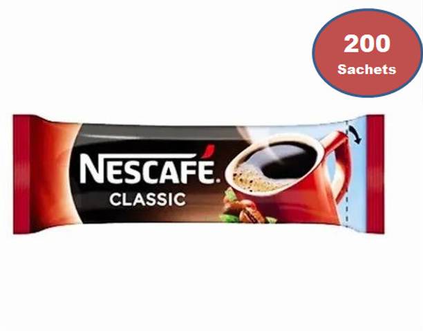 Nescafe Classic Single Serving Coffee - 200 Sachets Ins...