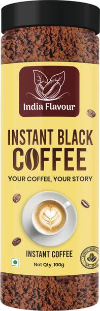 India Flavour Black Coffee 50 cups in 100gm | Rich Instant Coffee Powder, No Chicory Instant Coffee