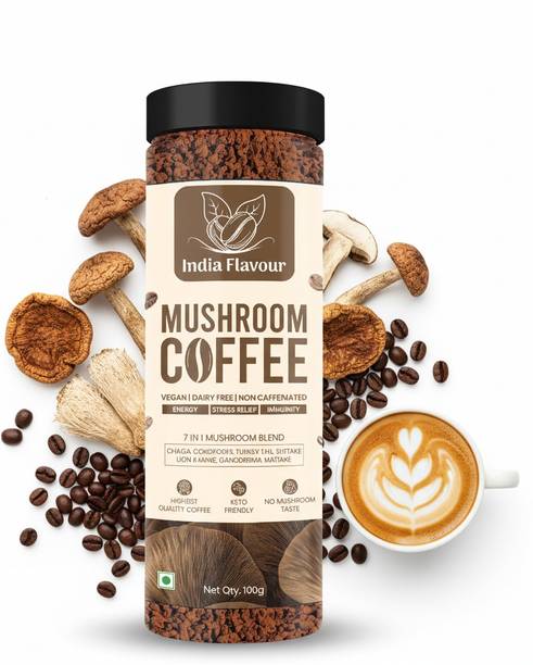 India Flavour Mushroom Coffee 50 cups in 100gm Rich I...
