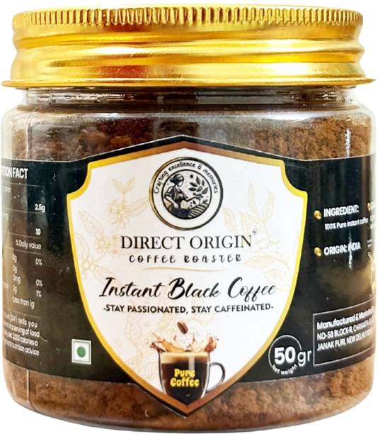 Direct Origin Coffee Pure Instant Black Coffee Rich, Bold & Smooth | Classic Roast | Premium Instant Coffee