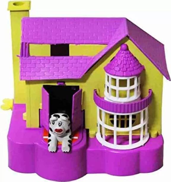 RAGVEE Puppy House Dog Coin Stealing Puppy House Piggy Bank for Kids Coin Bank