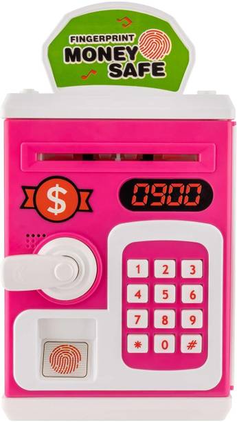 UB Toys ATM Piggy Bank Gullak For Kids Password with Finger Touch Sensor Money Saver Box Coin Bank