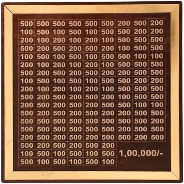 CIRCADIAN 1,00,000 Rupees Money Saving Coin Piggy Bank | Piggy Bank with Easy Tracking Coin Bank (Brown)