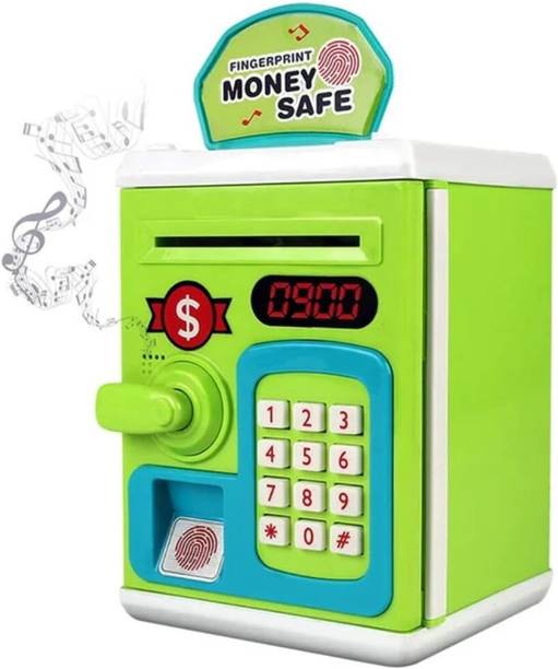 Kidzblend Password Protected ATM Piggy Box For Kids , Gullak & Coin Bank Coin Bank