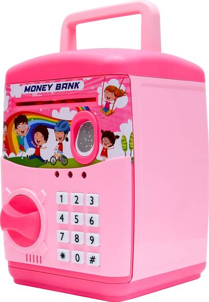 Wonder Money Bank ATM Fingerprint Sensor Lock & Unlock | Piggy Bank with Sound & Music Coin Bank