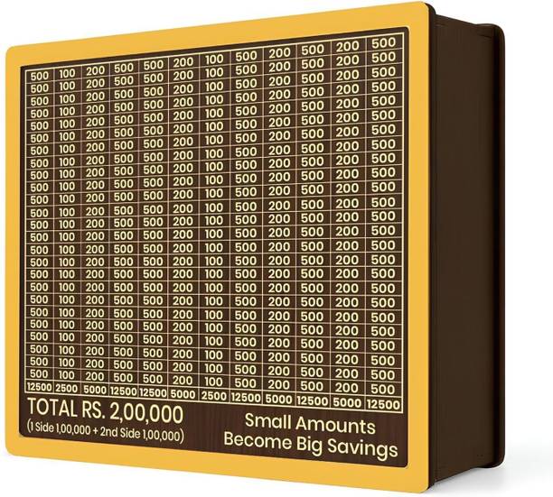 BAJARANG ASSOCIATED Laminated Wooden Money Saving Box Unique gift for family & Friends Coin Bank