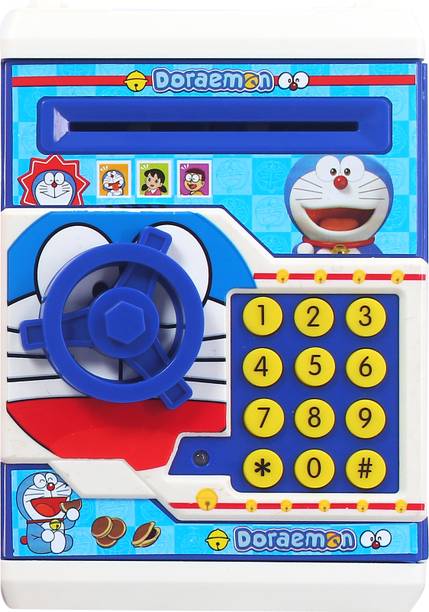 NEXTAR TOYS Electronic Lock with Password Piggy Bank ATM for Notes and Coins Collection Coin Bank