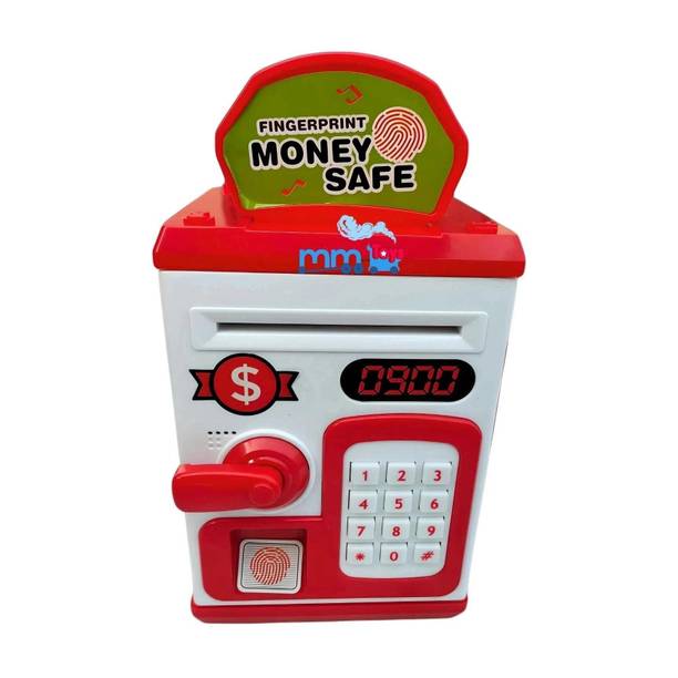 MM toys ATM Money Saving Piggy Bank With Electronic Lock, Fingerprint, Light And Sound Coin Bank