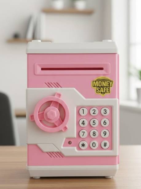 KELVRO Kids Electronic Money Safe Piggy Bank with Password Lock & Keypad Coin Bank