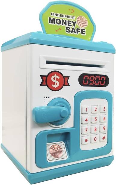 Snuggle Boxes ATM Money Bank Kids Piggy Bank with Electronic Lock & Password Coin Bank, Gullak Coin Bank