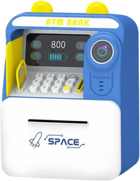 Magicwand FACE Recognition Musical Money Safe Kids Piggy Savings Bank with ATM Card Coin Bank