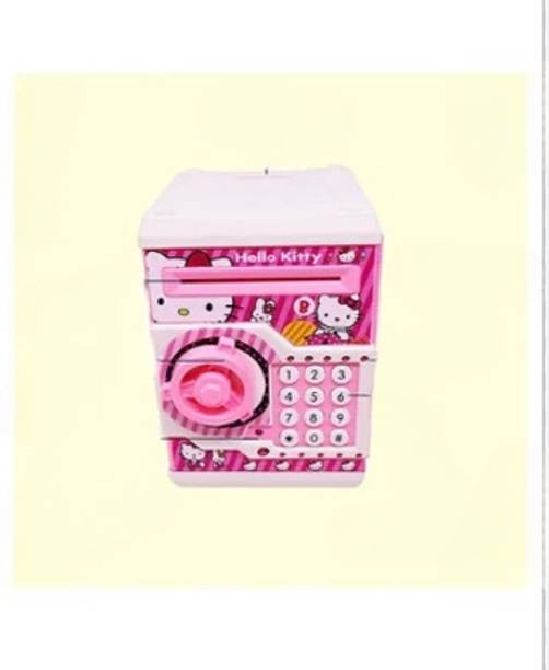 HornFlow Money Bank Safe Box with Digital Keypad, Mini ATM Style Piggy Bank for Kids, Coin Bank