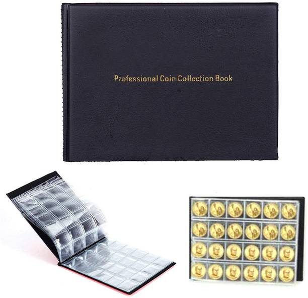 rci 240 Pockets Coin Storage Album Book for Collectors 1 Pcs Coin Bank