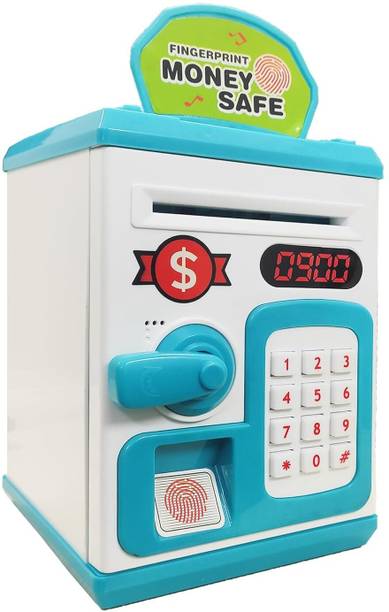 Kidzblend ATM Money Saving Piggy Bank With Electronic Lock, Fingerprint For Kids Coin Bank