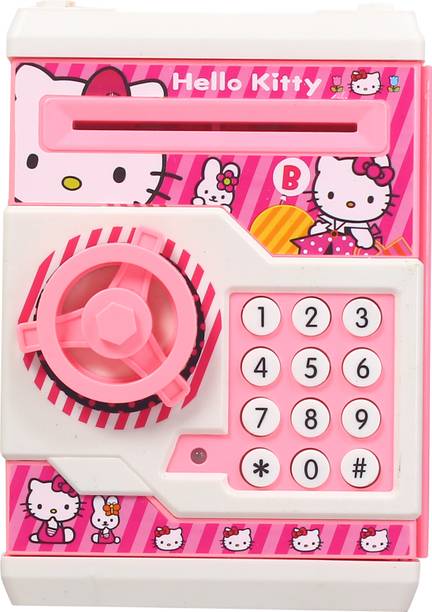 NEXTAR TOYS Electronic Lock with Password Piggy Bank ATM for Notes and Coins Collection Coin Bank