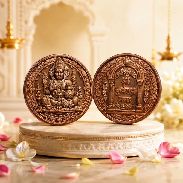 VAMA Kuber Dhan Aakarshan Coin for Pooja for Wealth, Prosperity & Success Modern Coin Collection