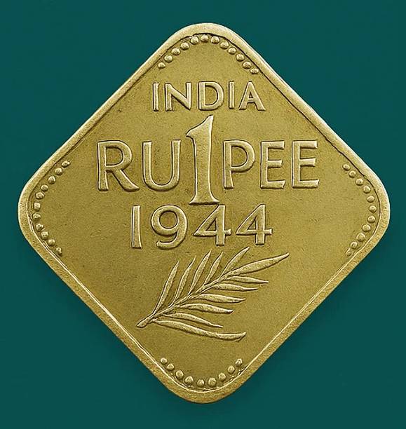 newway One Rupee 1944 King George VI, India old Rare to Find Ancient Coin Collection
