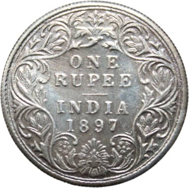 newway 1 Rupee (1897) "Victoria Queen" British India Collectible Old and Rare Coin Medieval Coin Collection