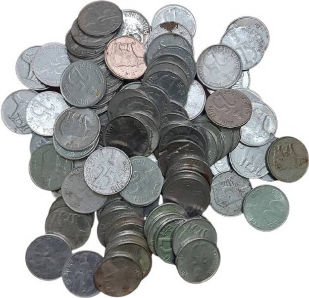 rbf 25 PAISE 100 COIN ALL MIXED YEAR 1988 to 2012 Medieval Coin Collection
