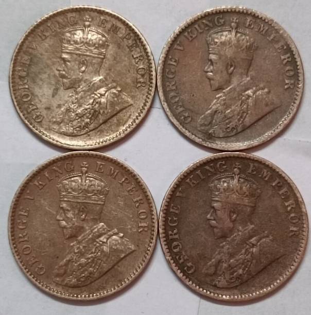 NobleCoinNote One Quarter Anna George V Coins Medieval Coin Collection