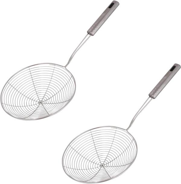 LSARI 18cm Deep Fry Mesh Jhara/Puri Strainer Deep Frying Basket