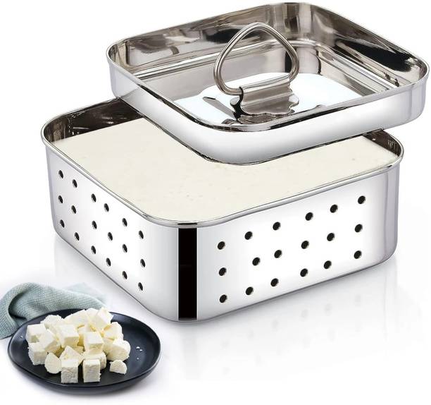 Panca Paneer Maker Big Size 500ml Paneer Container With Lid,Tofu Maker, Curd Strainer Collapsible Strainer