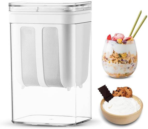 CELLX Yogurt & Curd Maker Fine Mesh Strainer with Lid Yogurt Maker Yogurt Maker