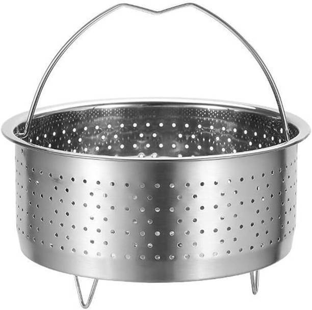Samusagya Steaming Basket Mixing Bowl Steel Steaming Basket, Strainer
