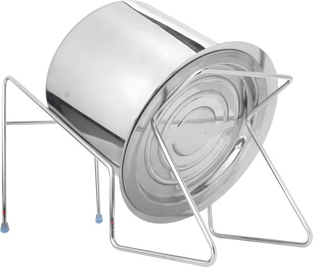 Shriyagic Hands Free Rice Pot Drain Stand Collapsible Sieve