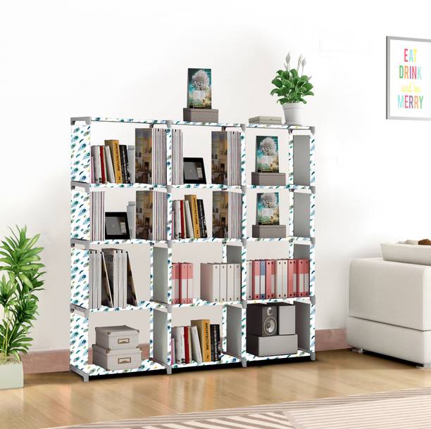 Outpack Bedroom – 15 Shelf Foldable Almirah, Portable Clothes Storage Rack for Home Carbon Steel Collapsible Wardrobe