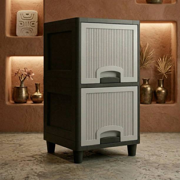 MAXTID Multi Layer Cabinet | Multi-Drawer Organizer for Clothes & Daily Essentials Plastic Side Table