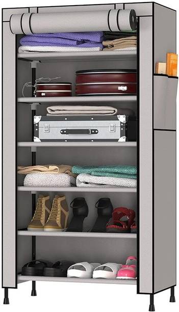ZENVEXYO BRANDED 6 LAYER Carbon Steel Collapsible Wardrobe