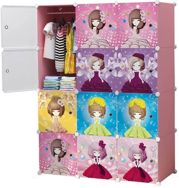 KriShyam ® 12 Door Plastic Sheet Wardrobe PP Collapsible Wardrobe PP Collapsible Wardrobe