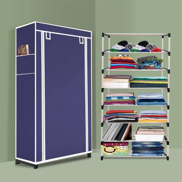 FURURE Collapsible Wardrobe Foldable Portable Cloth Organizer with Cover – 7 Layer PP Collapsible Wardrobe