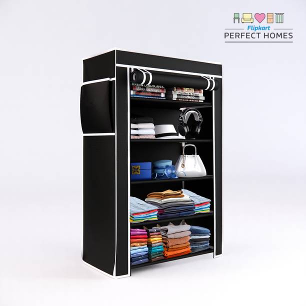 Flipkart Perfect Homes 5 Layer Wardobe With Rust proof PVC Pipe PP Collapsible Wardrobe