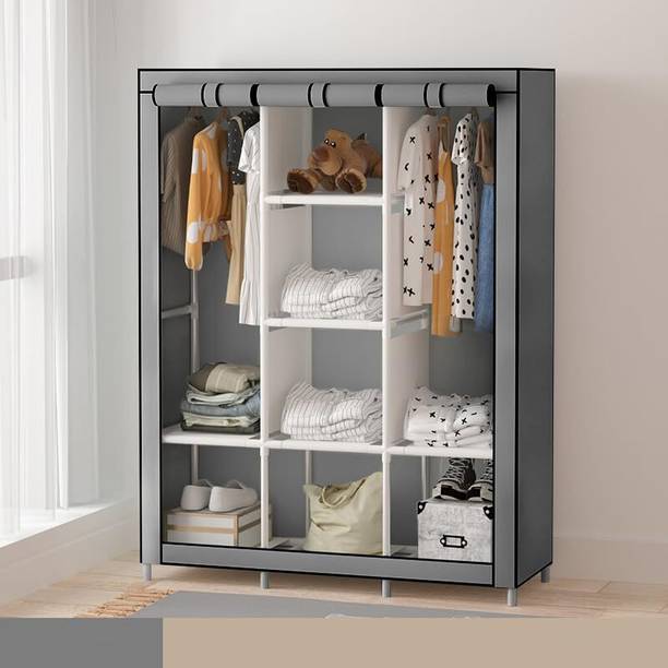 FURNOMIX Furnomix 6+2 Shelves PP Collapsible Wardrobe