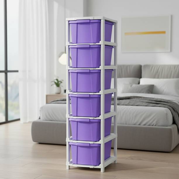 Suptikes Architect & Designer Remote Work Essential Modular Desk Side-Unit PP Collapsible Wardrobe