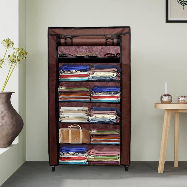 GlowSilk Normal Wardrobe Carbon Steel Collapsible Wardrobe