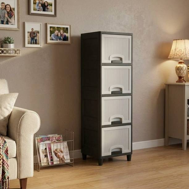 Suptikes Multi Layer Cabinet with User Friendly Storage Build PP Collapsible Wardrobe