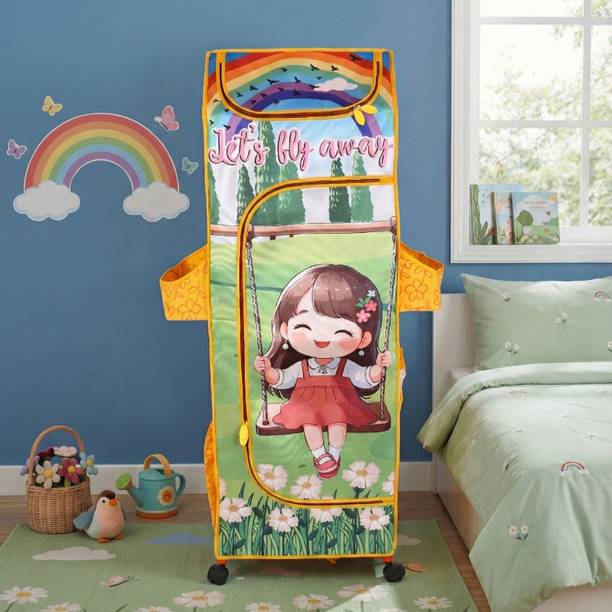 KUDOS Kudos Character Edition Girl on Swing Cotton Collapsible Wardrobe