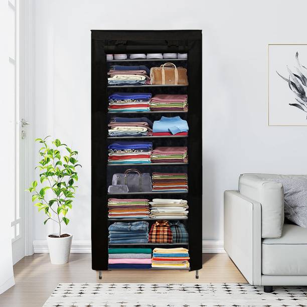 RAXON WORLD Metal Wardrobe Carbon Steel Collapsible Wardrobe