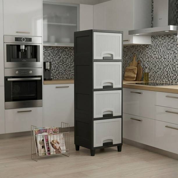 MAXTID Multi Layer Cabinet Suitable for Files, Clothes & Accessories PP Collapsible Wardrobe