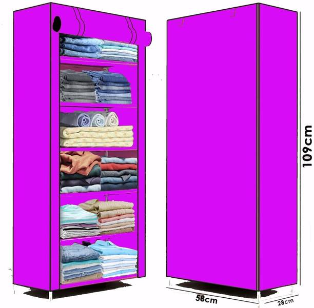 Dewberries Carbon Steel Collapsible Wardrobe