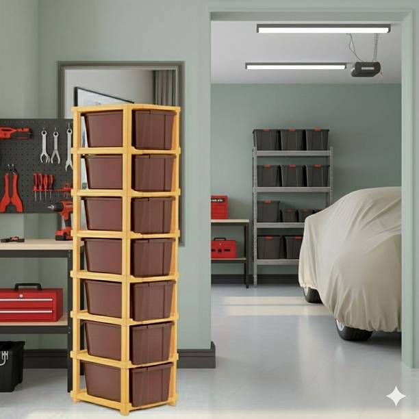 Suptikes Architect & Designer Remote Work Essential Modular Desk Side-Unit PP Collapsible Wardrobe