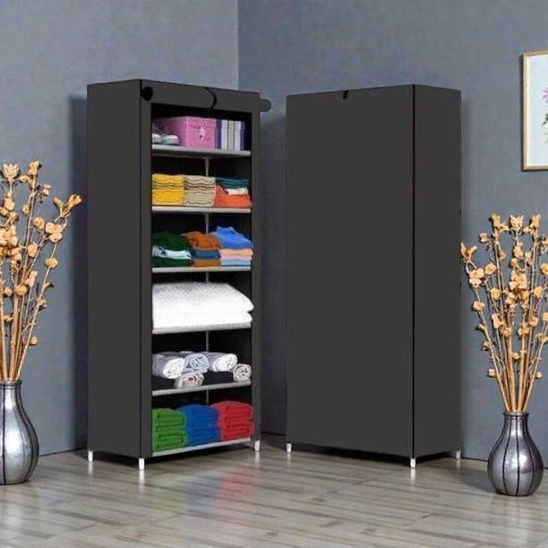 ENTIRELY ELITE SpaceSaver Fabric Collapsible Wardrobe PP Collapsible Wardrobe