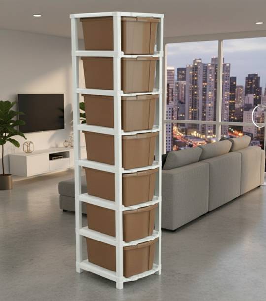 VISEMAN multi layer drawer Storage Cabinet with Optimized Drawer Height PP Collapsible Wardrobe